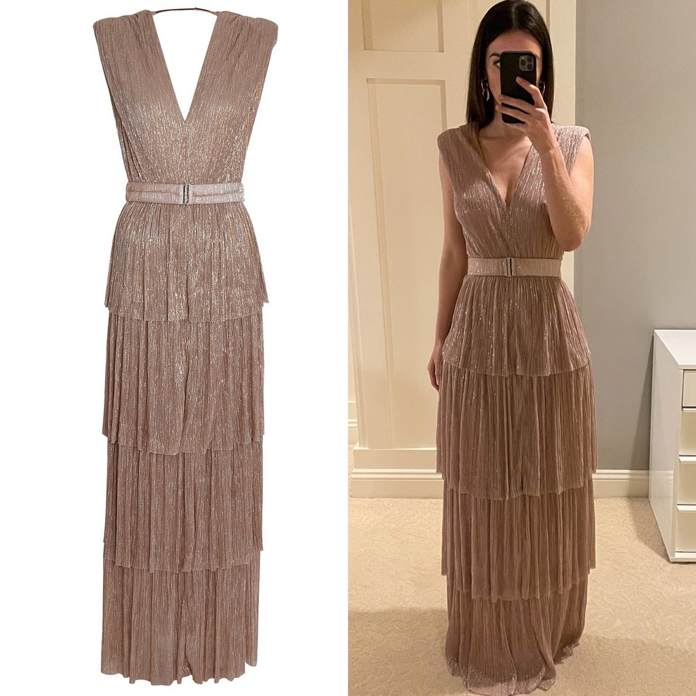✖️SOLD✖️Sabina Musayev Skylar Lurex Gown - Picture 3 of 11